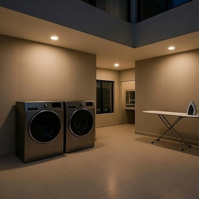 Traditional mandir corner for daily puja